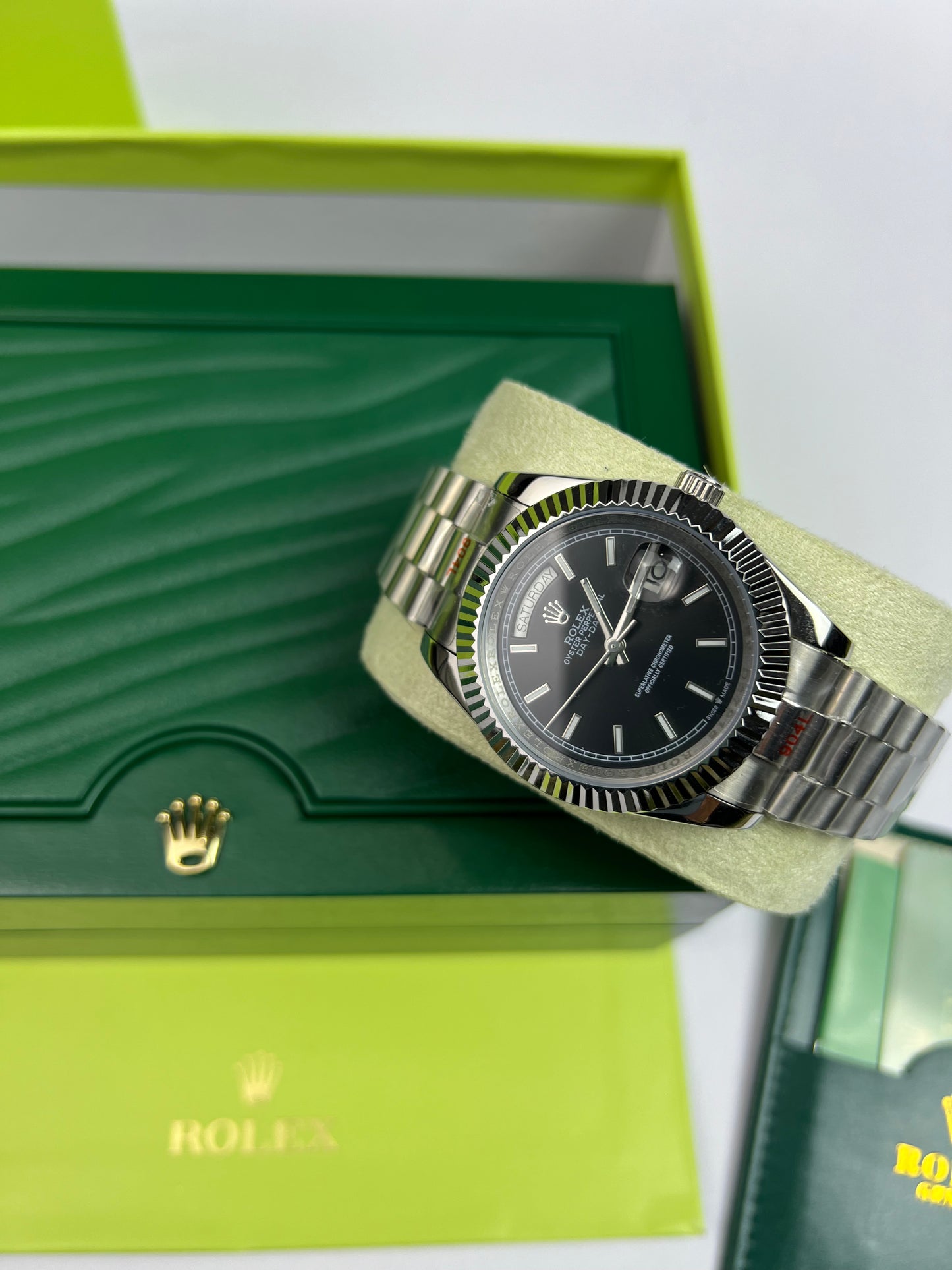 Rolex Day-Date 40 noir livraison rapide Maroc