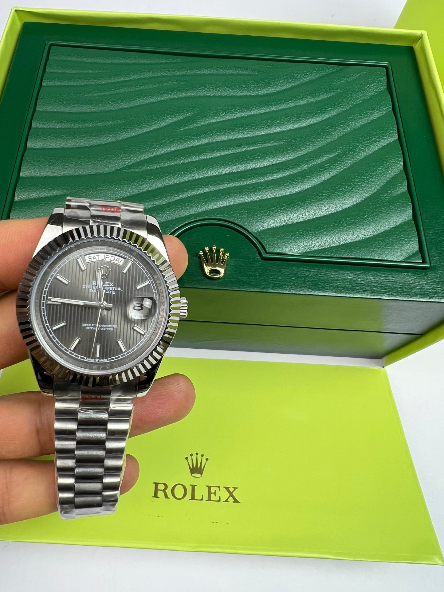 Rolex Day-Date 40 | Cadran Argent