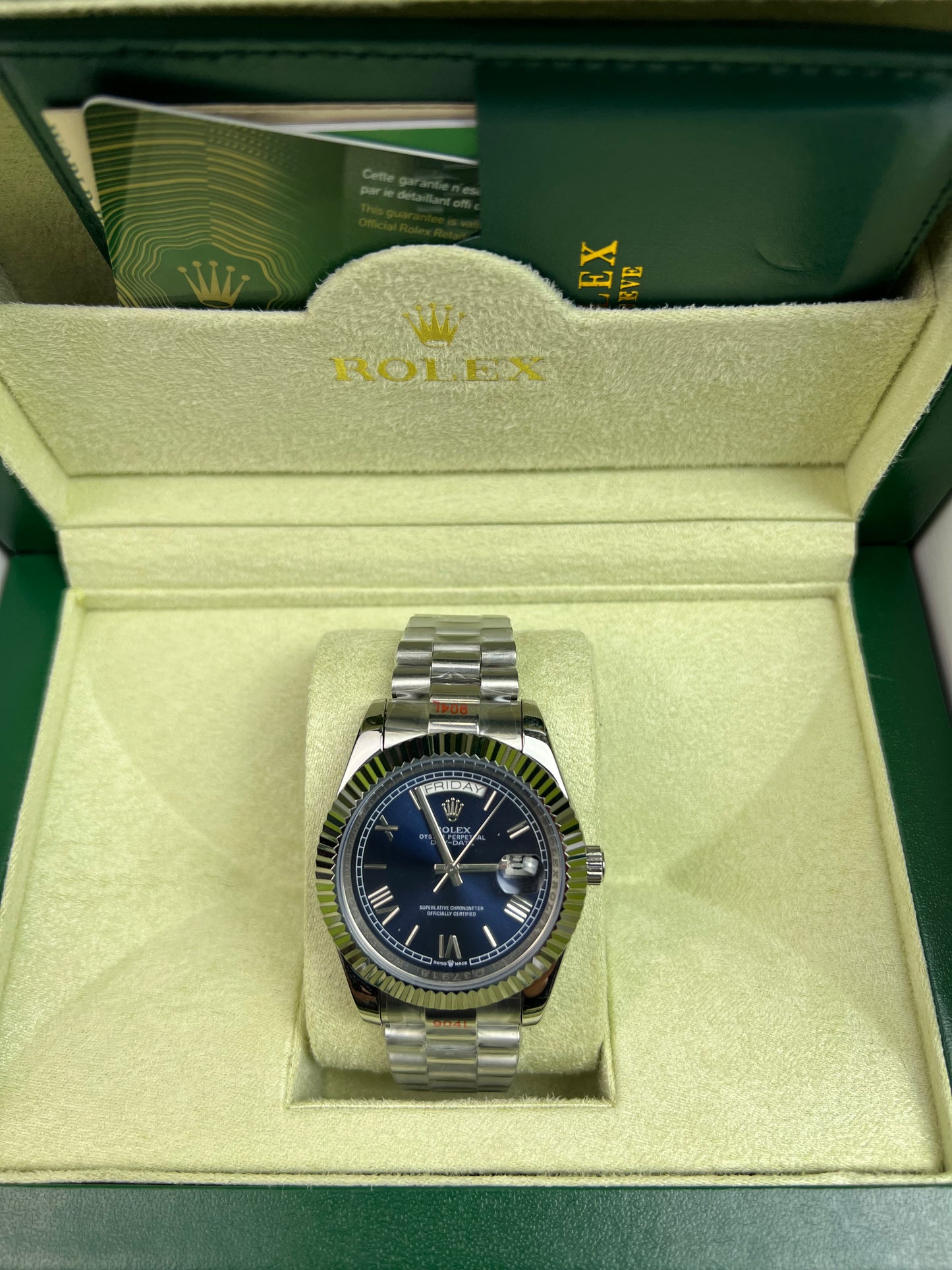 Rolex Day-Date 40 | Cadran Bleu Dégradé
