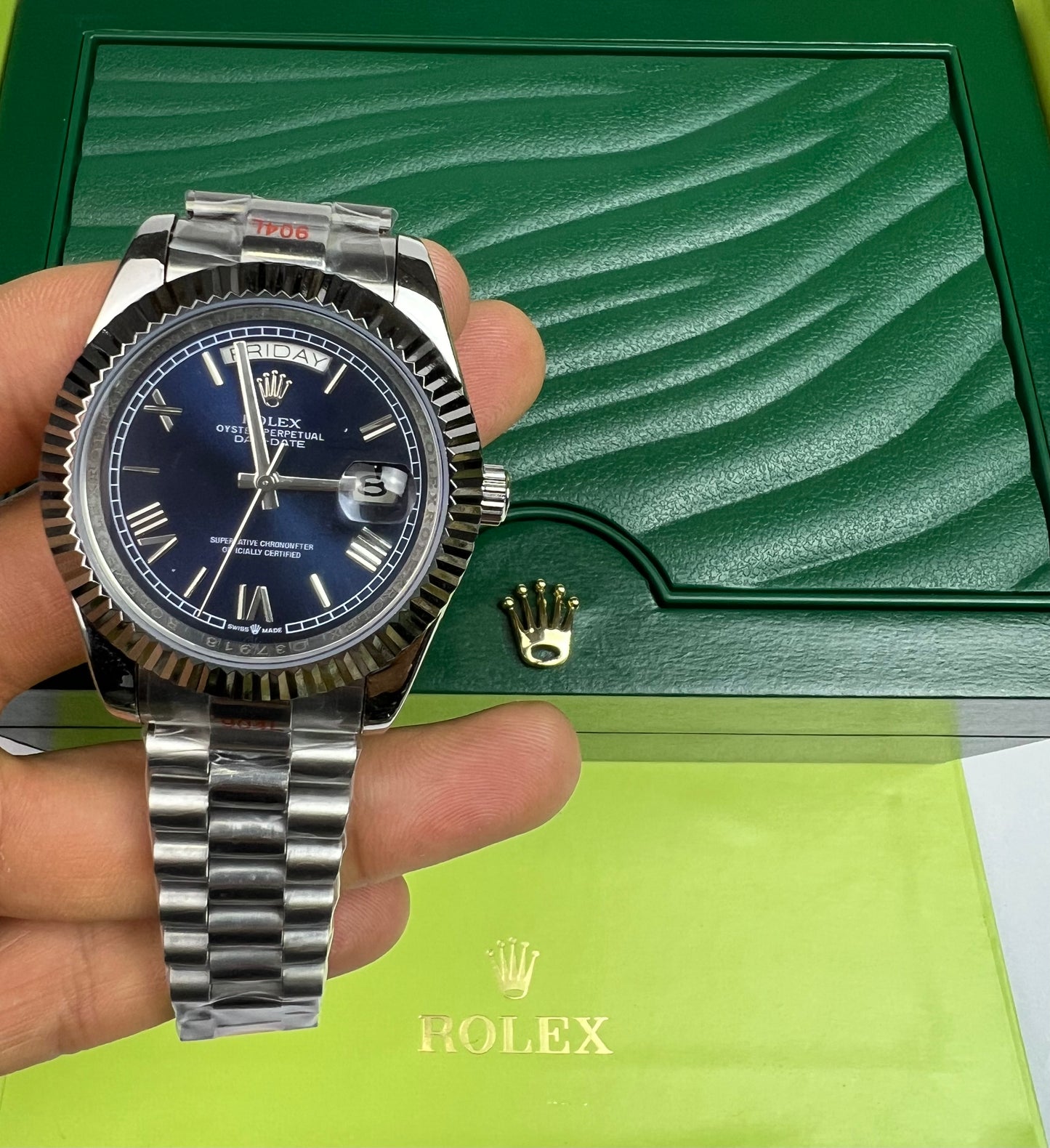 Rolex Day-Date 40 | Cadran Bleu Dégradé