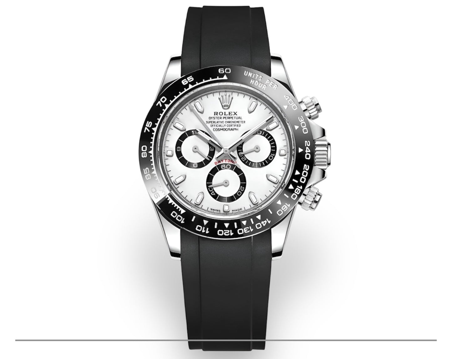 Rolex Cosmograph Daytona Oysterflex Blanc – L’Excellence Horlogère