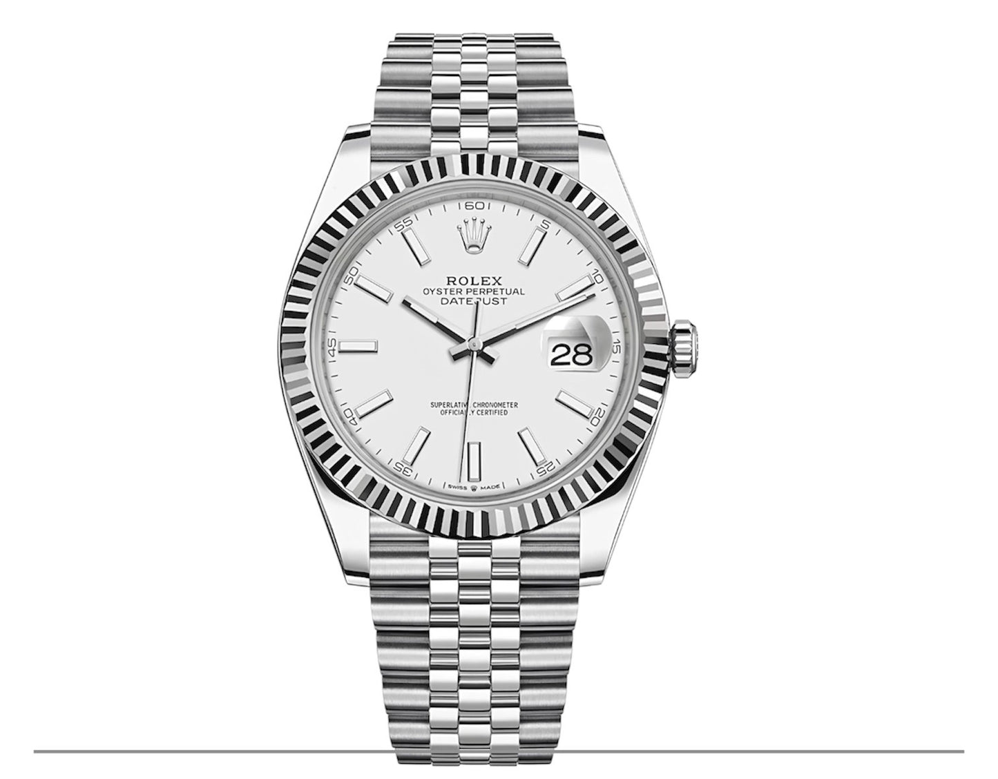 Rolex Datejust 41 cadran blanc prix Maroc