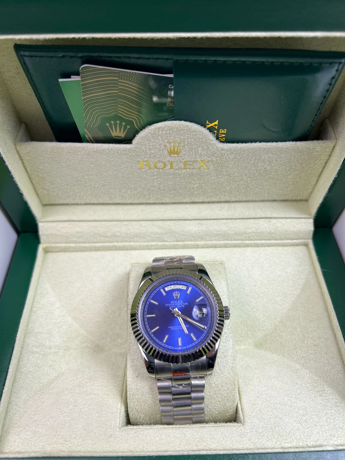 Rolex Day-Date 40 | Cadran Bleu Azur