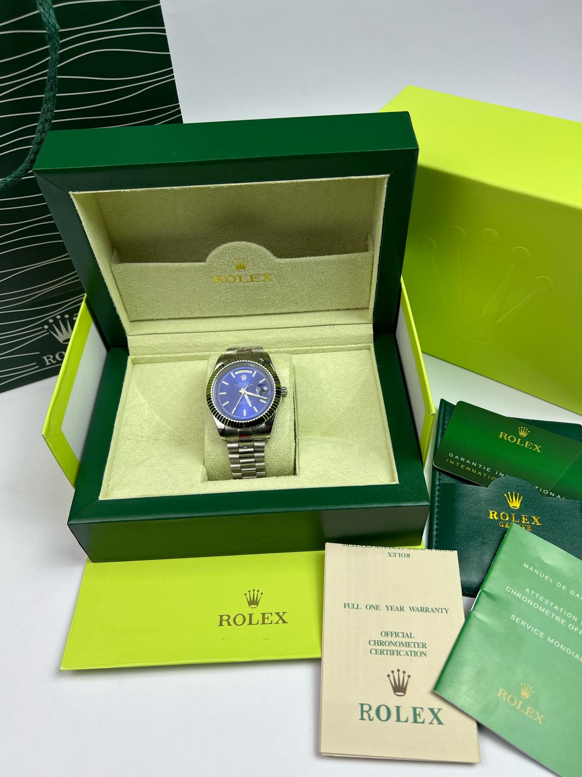 Rolex Day-Date 40 | Cadran Bleu Azur