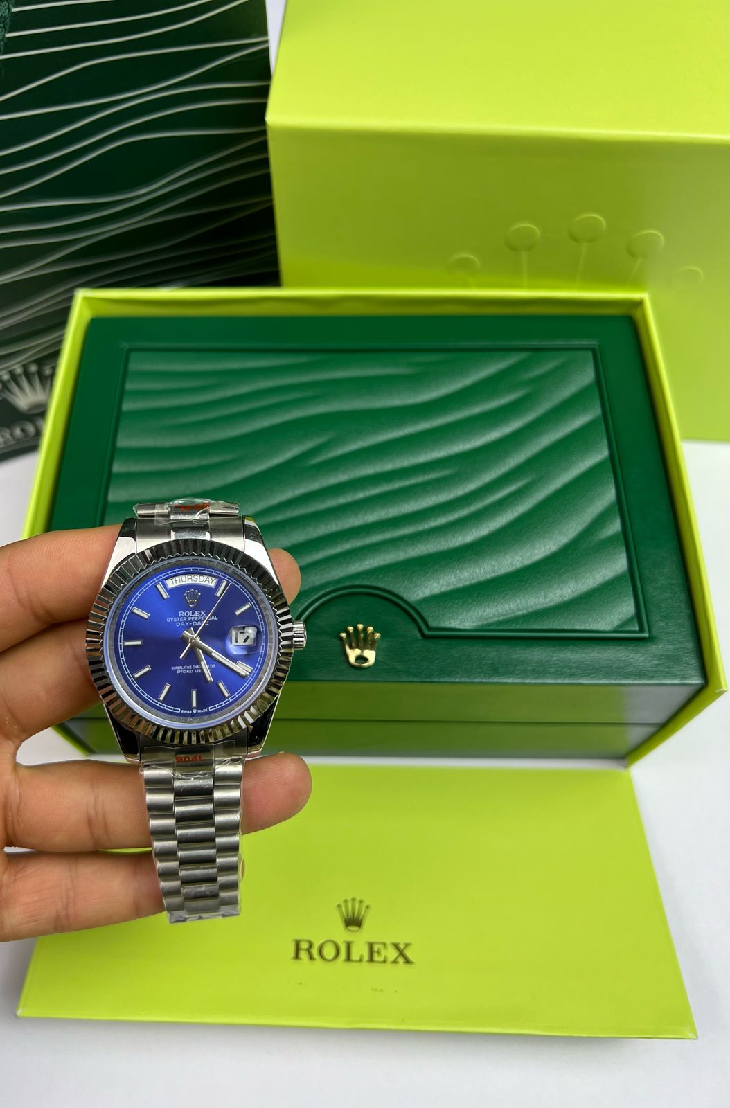 Rolex Day-Date 40 | Cadran Bleu Azur