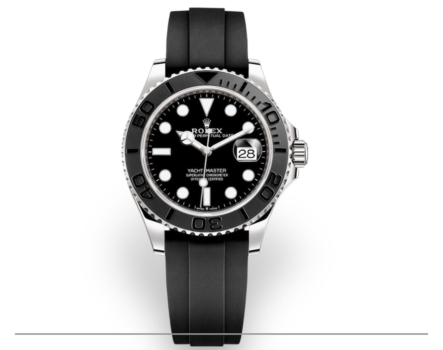 Rolex Yacht-Master noir intense – Élégance Compacte et Caractère Marin