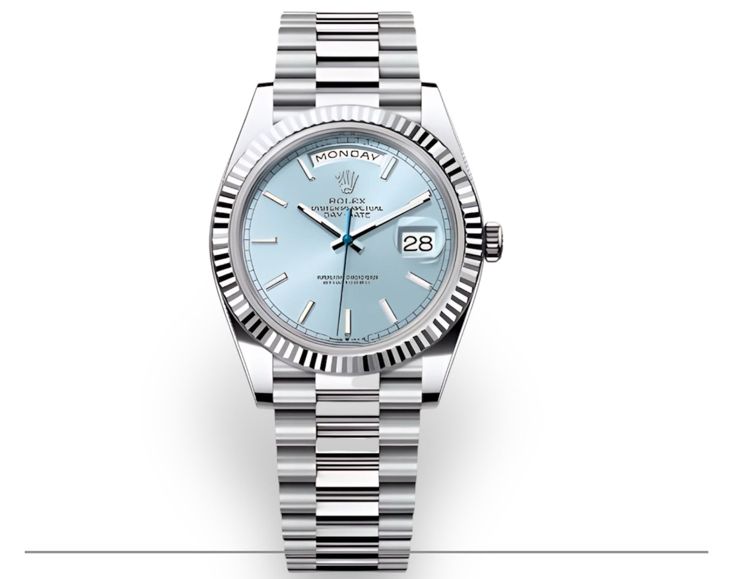 Rolex Day-Date 40 - Cadran Bleu Glacier