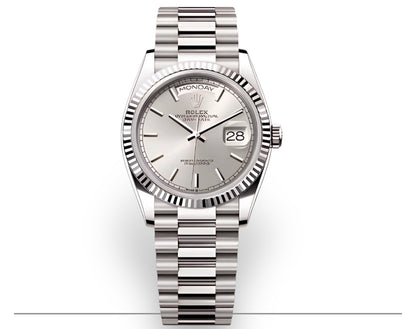 Rolex Day-Date 40 | Cadran Argent