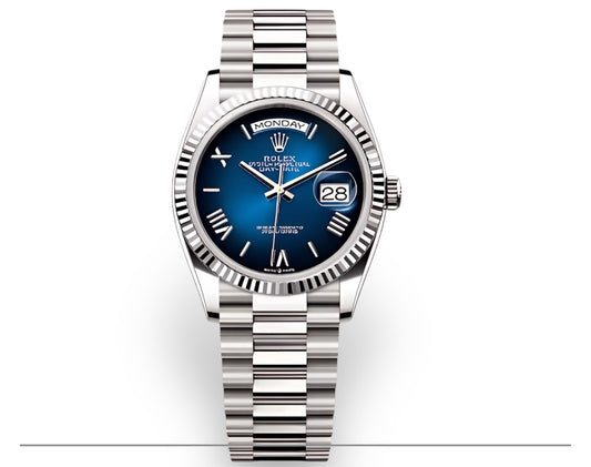 Rolex Day-Date 40 | Cadran Bleu Dégradé