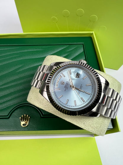 Rolex Day-Date 40 - Cadran Bleu Glacier