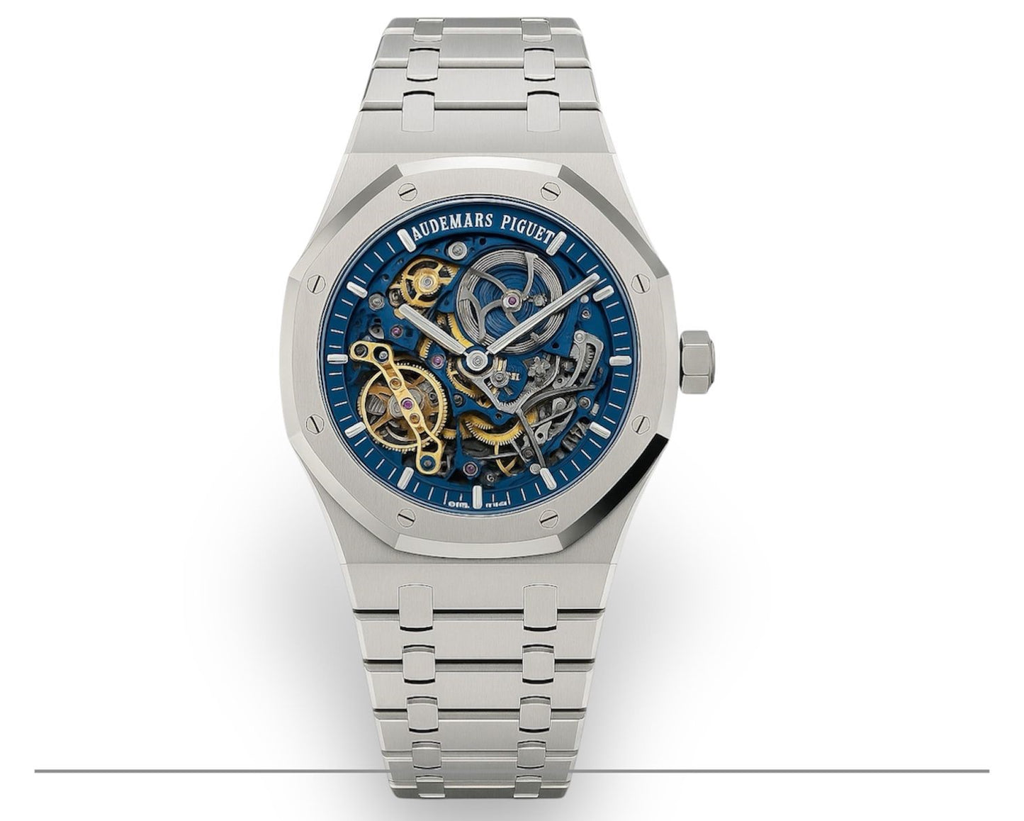 Montre Audemars Piguet Royal Oak Squelette cadran bleu Maroc