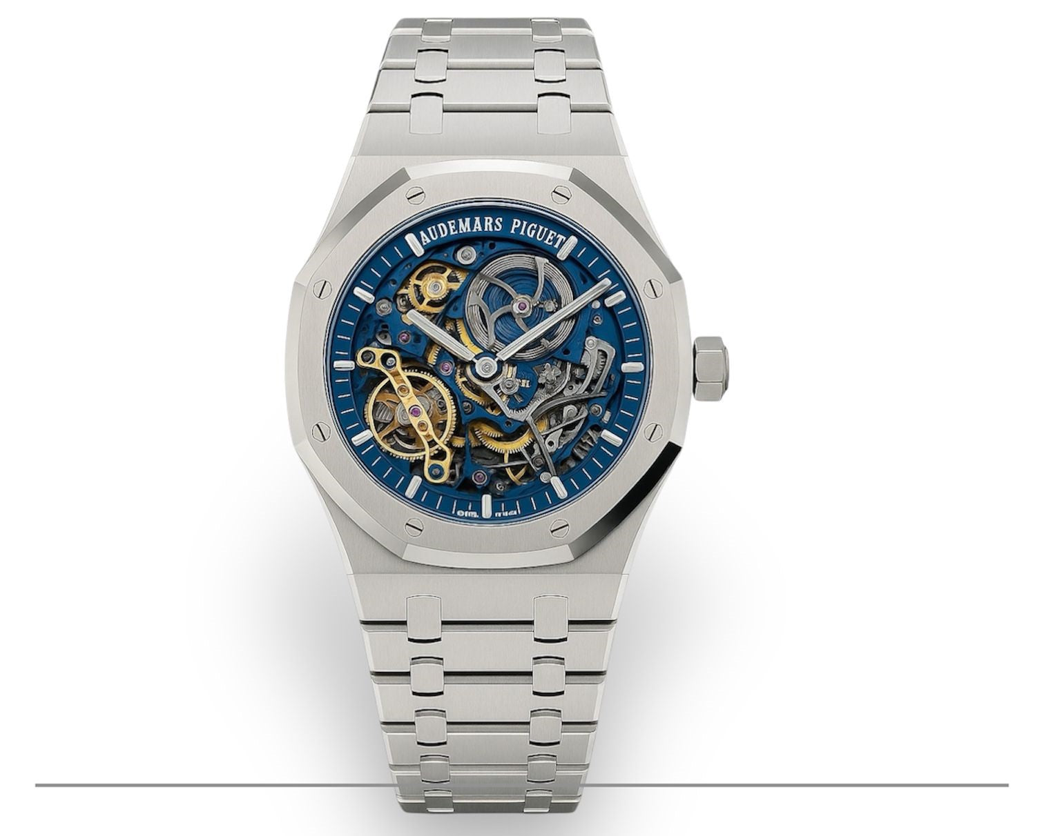 Montre Audemars Piguet Royal Oak Squelette cadran bleu Maroc
