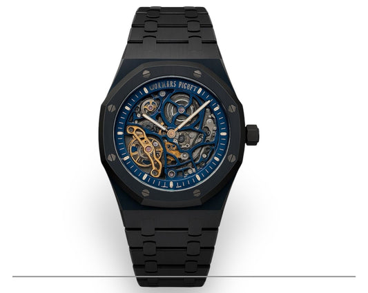 Montre squelette Audemars Piguet Royal Oak Bleu Nuit - montre de luxe Maroc