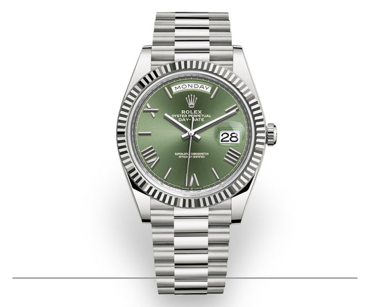 Rolex Day-Date 40 Vert Olive – L’Alliance du Charisme et de l’Exclusivité