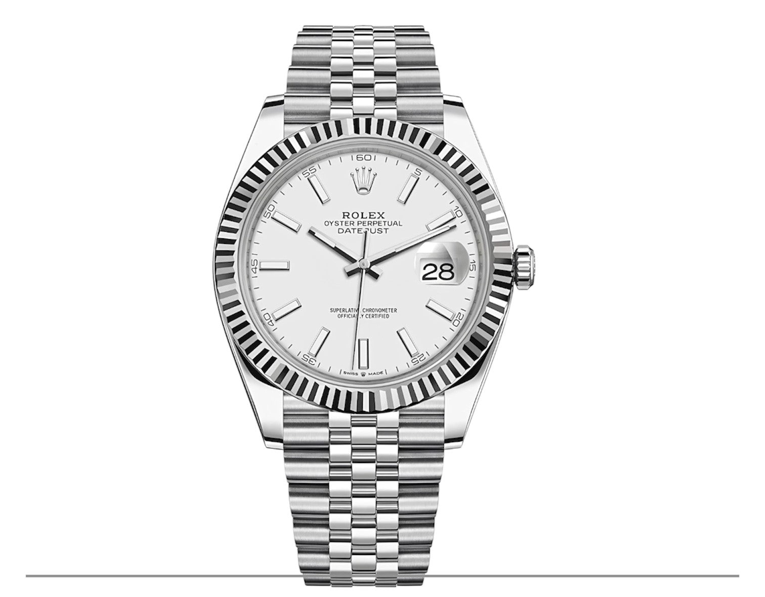 Rolex Datejust 41 cadran blanc prix Maroc