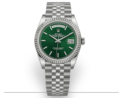 Rolex Day-Date 40 cadran vert olive prix Maroc