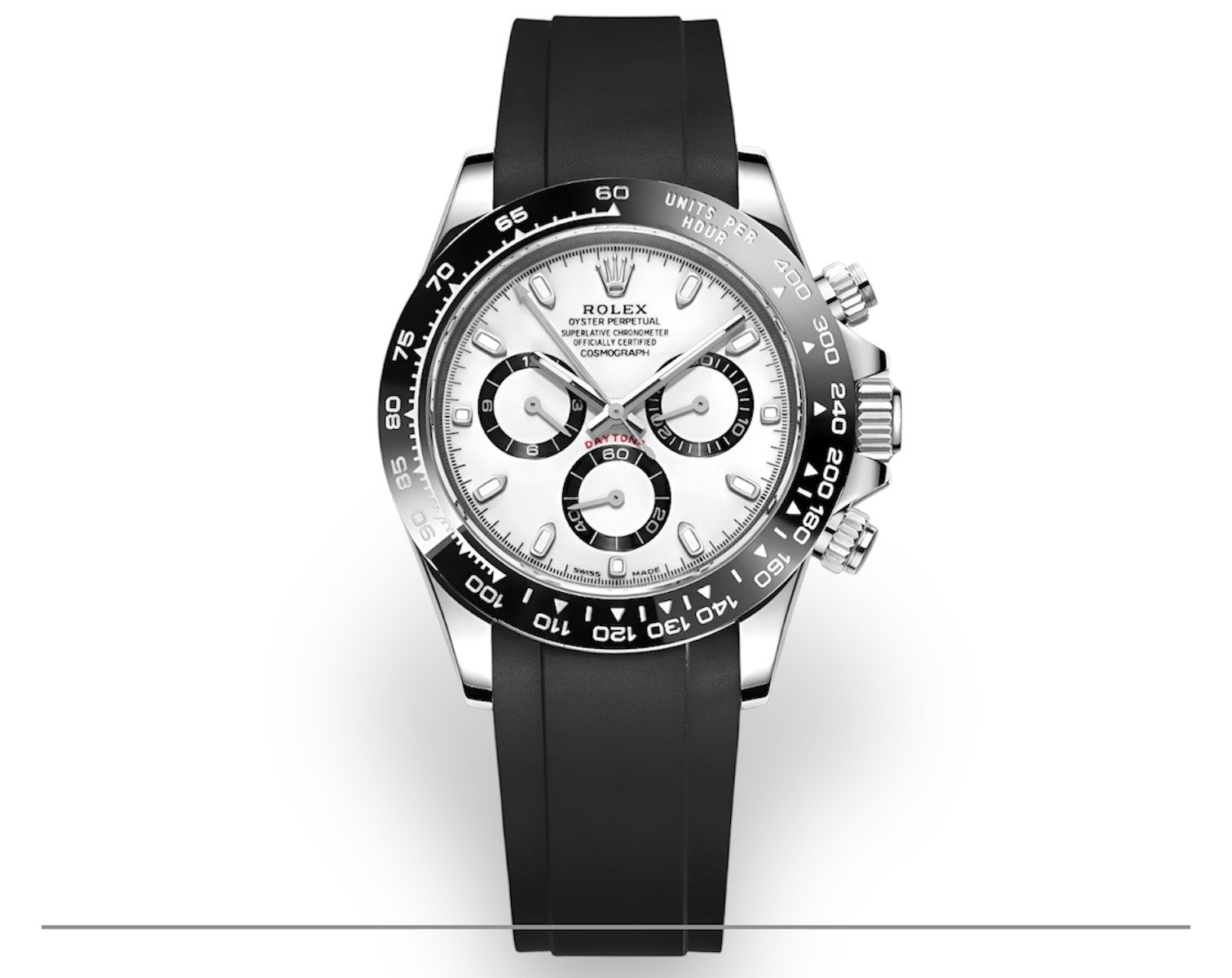 Rolex Daytona Oysterflex blanc prix Maroc