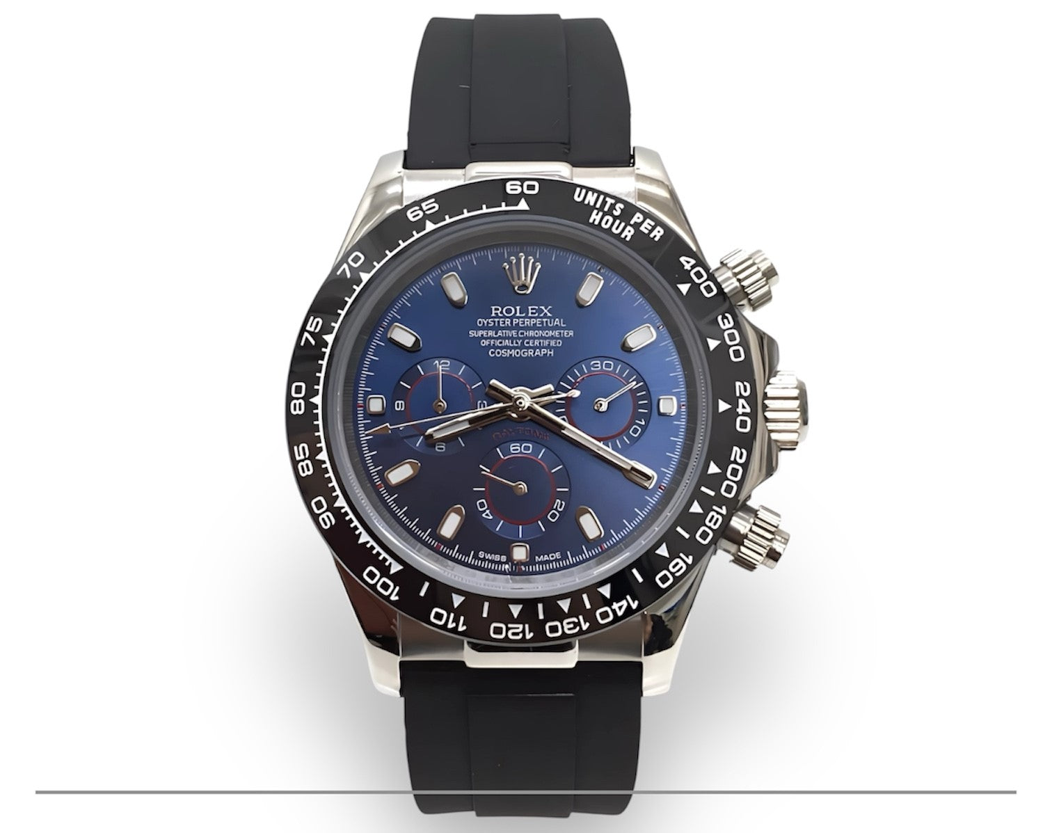Rolex Daytona Oysterflex bleu prix Maroc