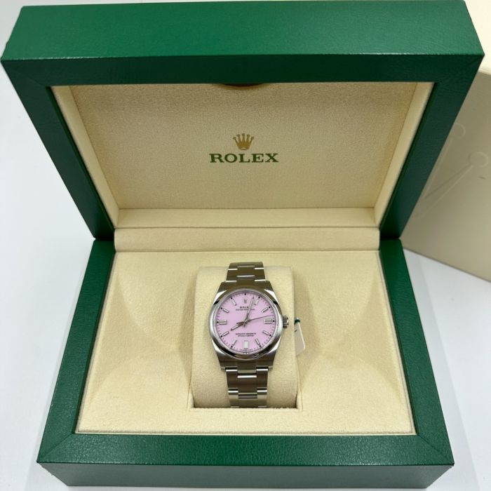 Rolex Oyster Perpetual cadran rose livraison rapide Maroc
