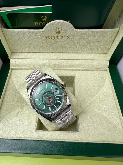 Rolex Sky-Dweller cadran vert paiement à la livraison