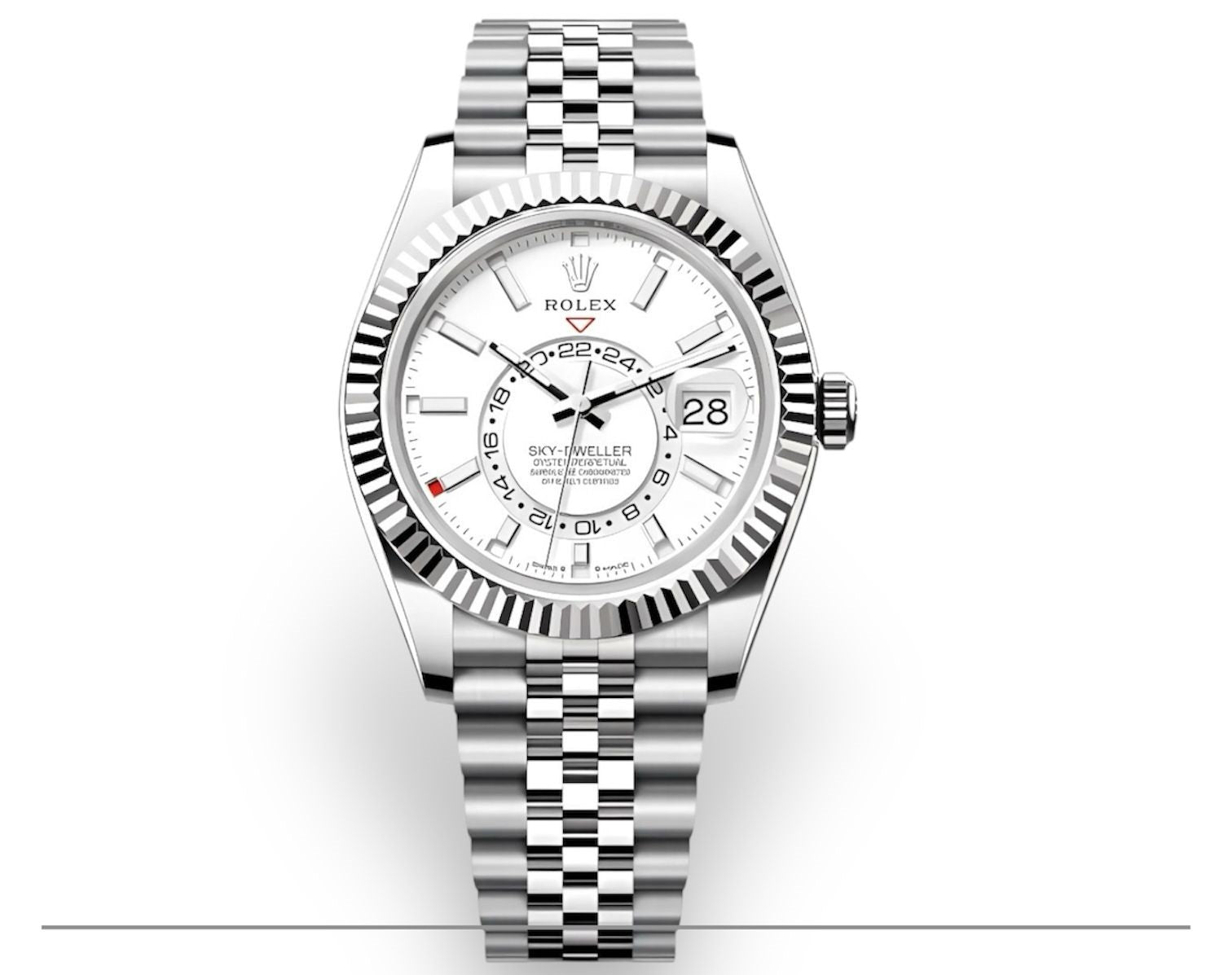 Rolex Sky-Dweller cadran blanc prix Maroc