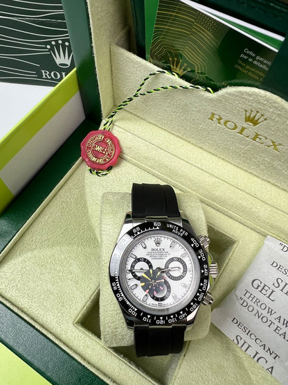 Rolex Cosmograph Daytona Oysterflex Blanc – L’Excellence Horlogère