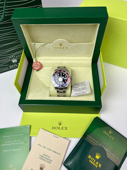 Rolex GMT-Master II | Cadran Noir  | lunette bicolore rouge et bleue