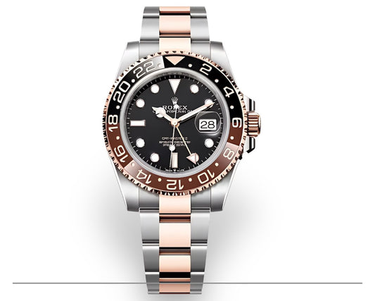 Rolex GMT-Master II “Root Beer” acier & or Everose – L’Élégance Cosmopolite