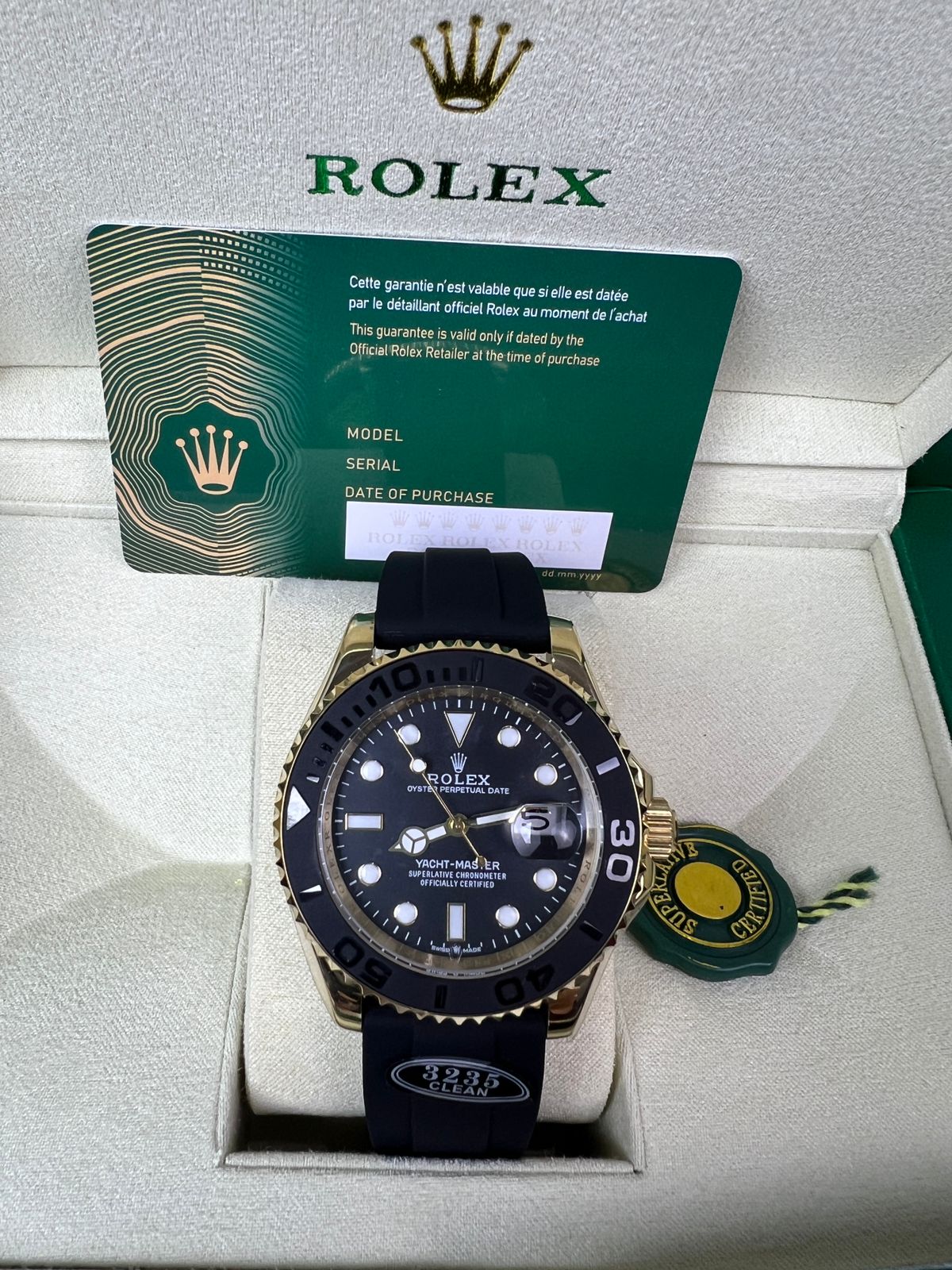 Montre de luxe Rolex Yacht-Master or jaune homme Maroc