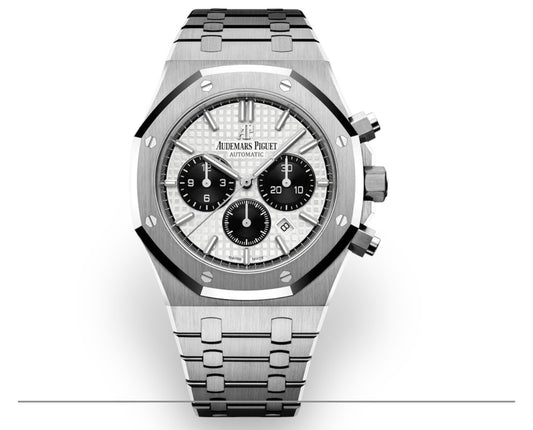 Audemars Piguet Royal Oak Chronograph Panda – L’Équilibre Parfait entre Contraste et Élégance