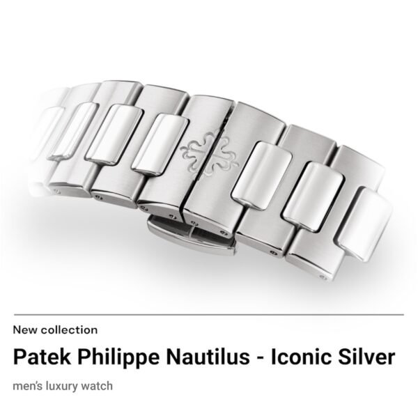 ⁦Patek Philippe Nautilus ـ أيقونة الأناقة العالميةـ مينا زرقاء⁩ - الصورة ⁦2⁩